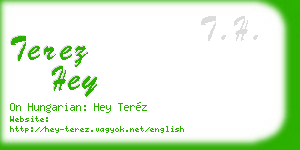 terez hey business card